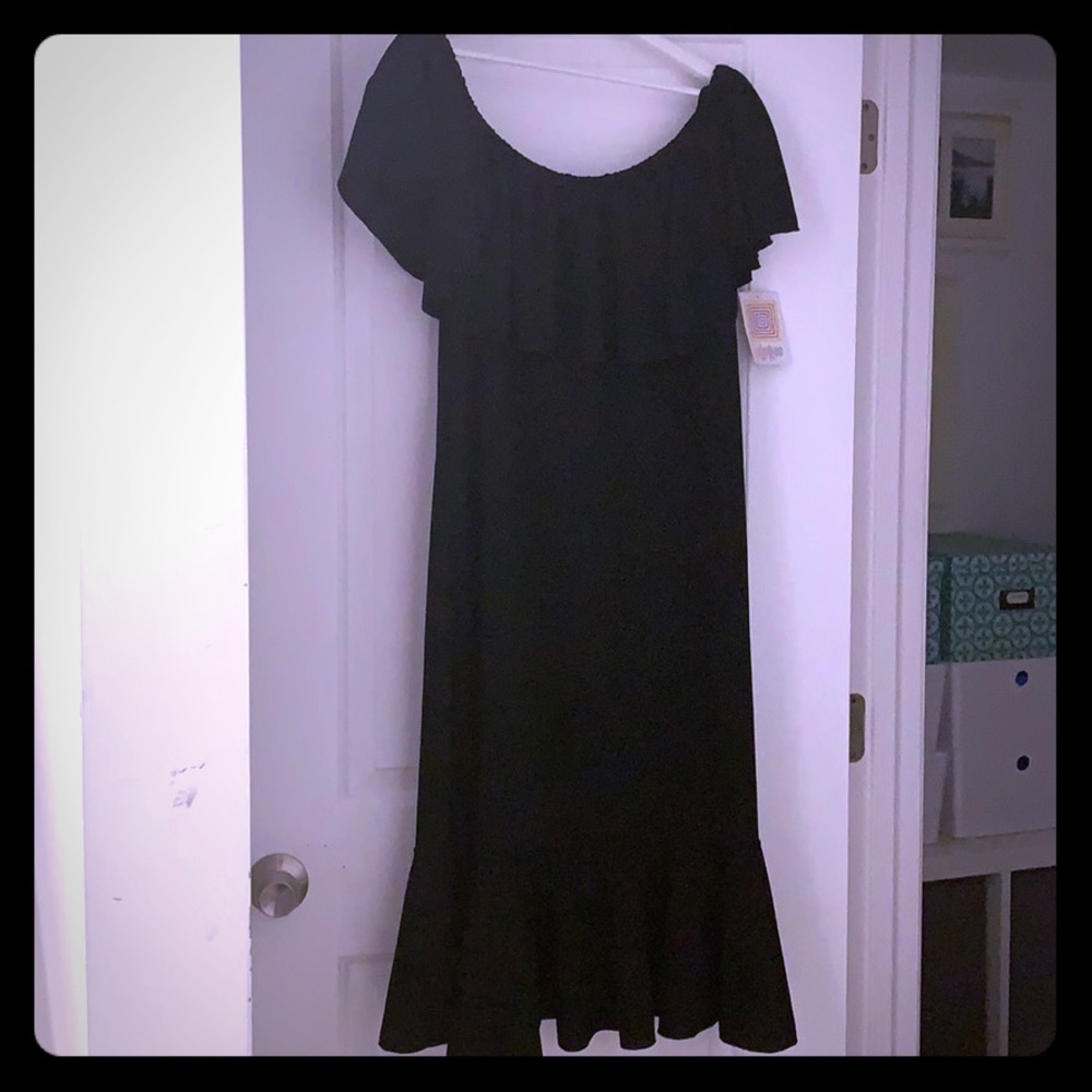 LuLaRoe Cici 3X Solid Black